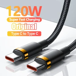 PD 120W USB Type C Fast Charging Cable For iPhone 16 15 Pro Max Galaxy S24 S23 S22 S21 Ultra Xiaomi 15 6A 4.0 Quick Fast Charger