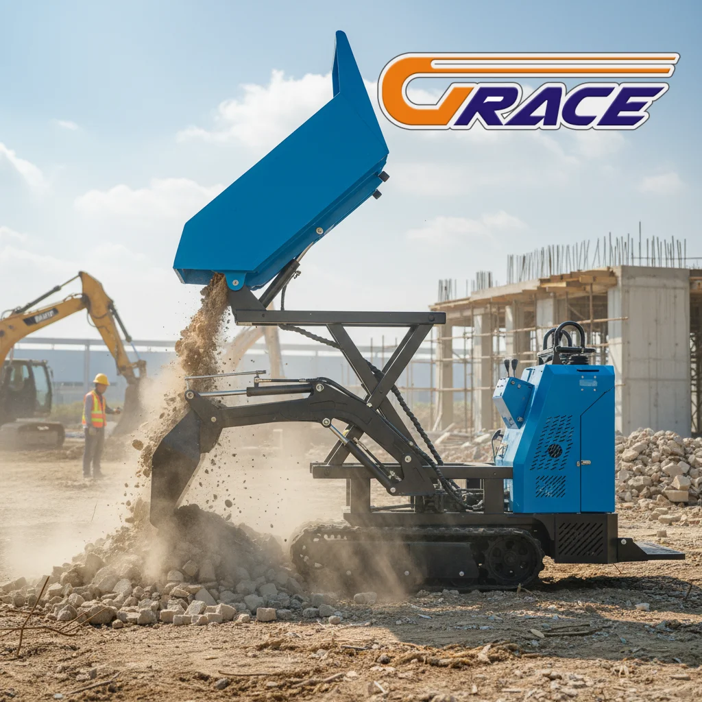 Mini Dumper Truck 800kg EURO 5 EPA Fast Delivery High Quality Crawler Dumper Factory Wholesale