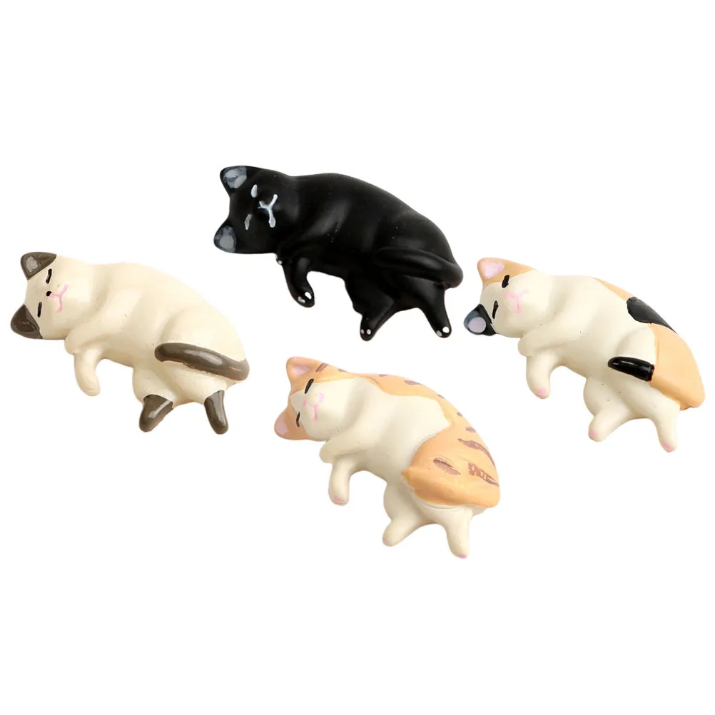 

4pcs Resin Pen Holder Cat Shaped Nail Art Brush Storage Rack Manicure Tool Salon Supply Nail Beauty Accessory