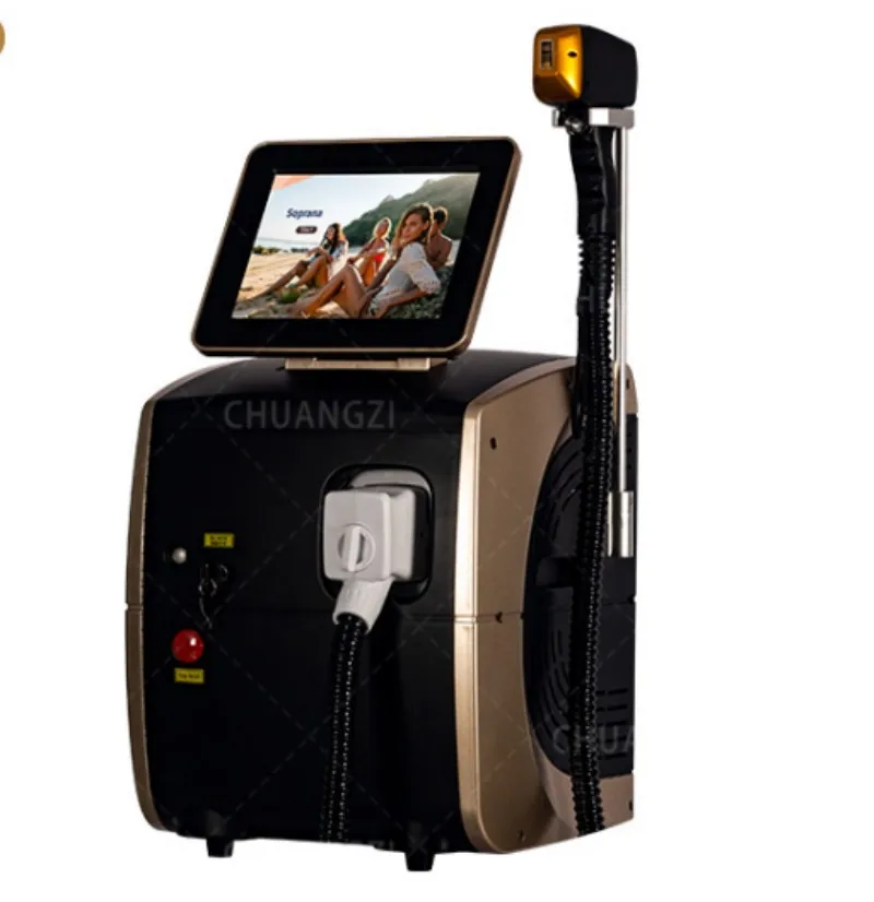 4 Wave 4000 Watt Ice Platinum 808 nm Diode Laser Hair Removal Machine 755 nm 940 nm 1064 nm Cooling System Skin Care