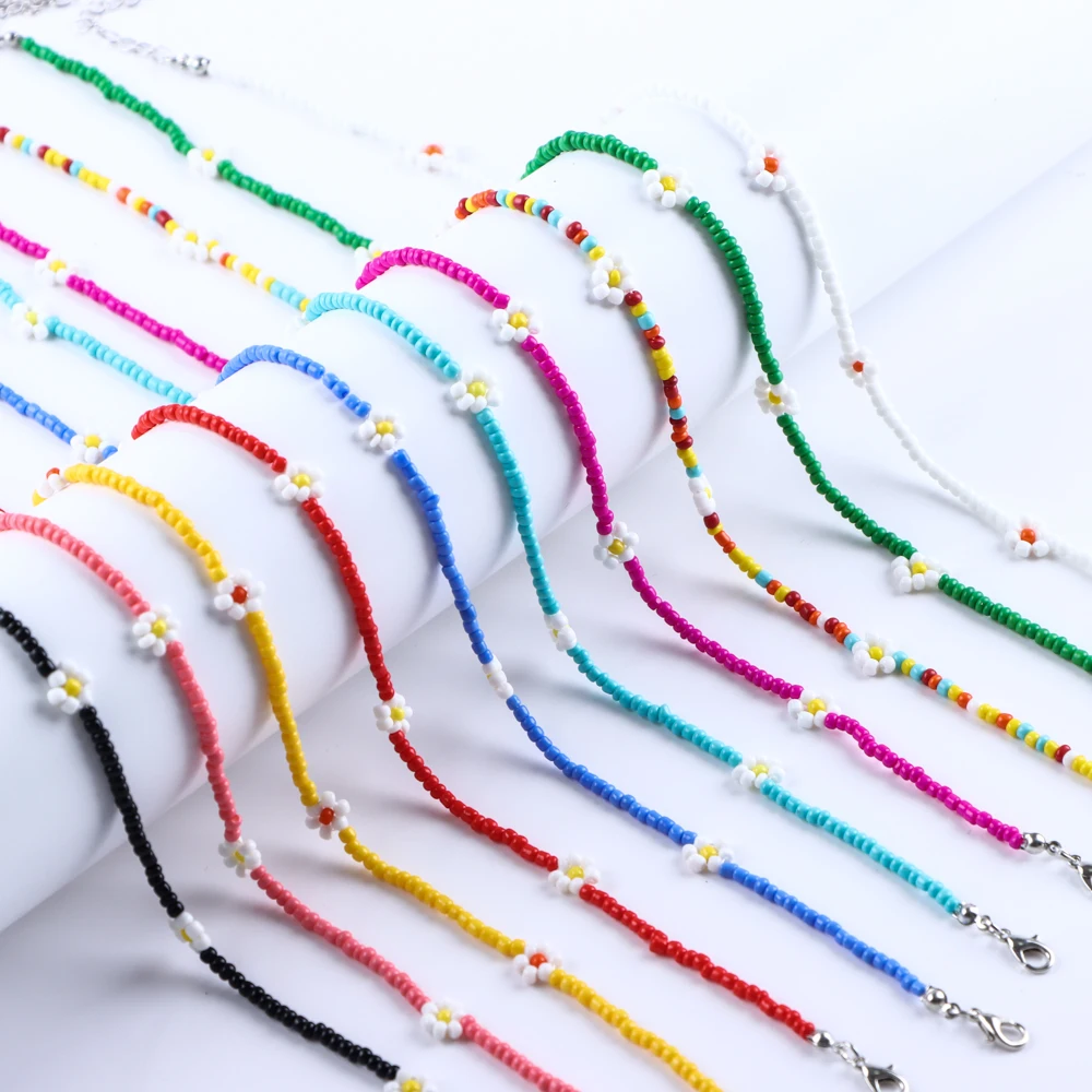 10 Adet/grup Moda Sevimli Yumuşak Çömlekçilik Meyve Kolye Inci Kadın Kolye Trendy Kız Tatlı Çiçek Gülümseme Takı Parti Hediyeler