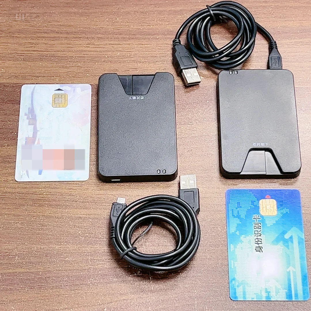 เครื่องอ่านสมาร์ทการ์ดชิปบัตรประจําตัวอิเล็กทรอนิกส์ Id Card สําหรับ EMV Card Digital Signature Id Card Reader Citizen Health IC Card