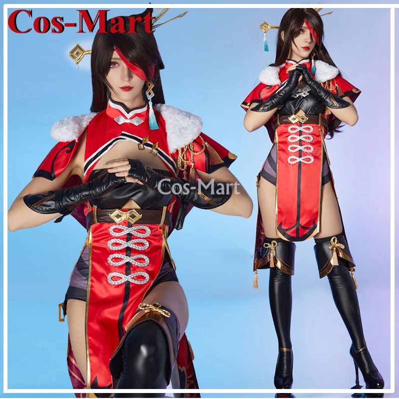 Cos-Mart Hot Game Genshin Impact Beidou Cosplay Costume Sweet Elegant Combat Uniform Activity Party Role Play Clothing S-XL New