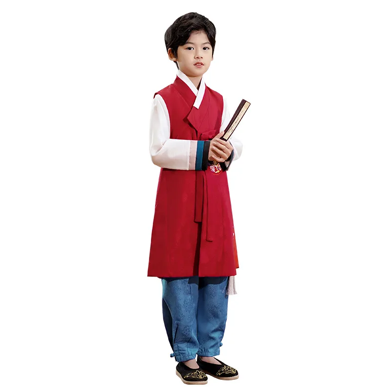 Kids Hanbok Traditional Korean Costume Korean Hanbok Costume for Boys Children Ethnic Asian Clothes Retro Dance Outfit Cosplay