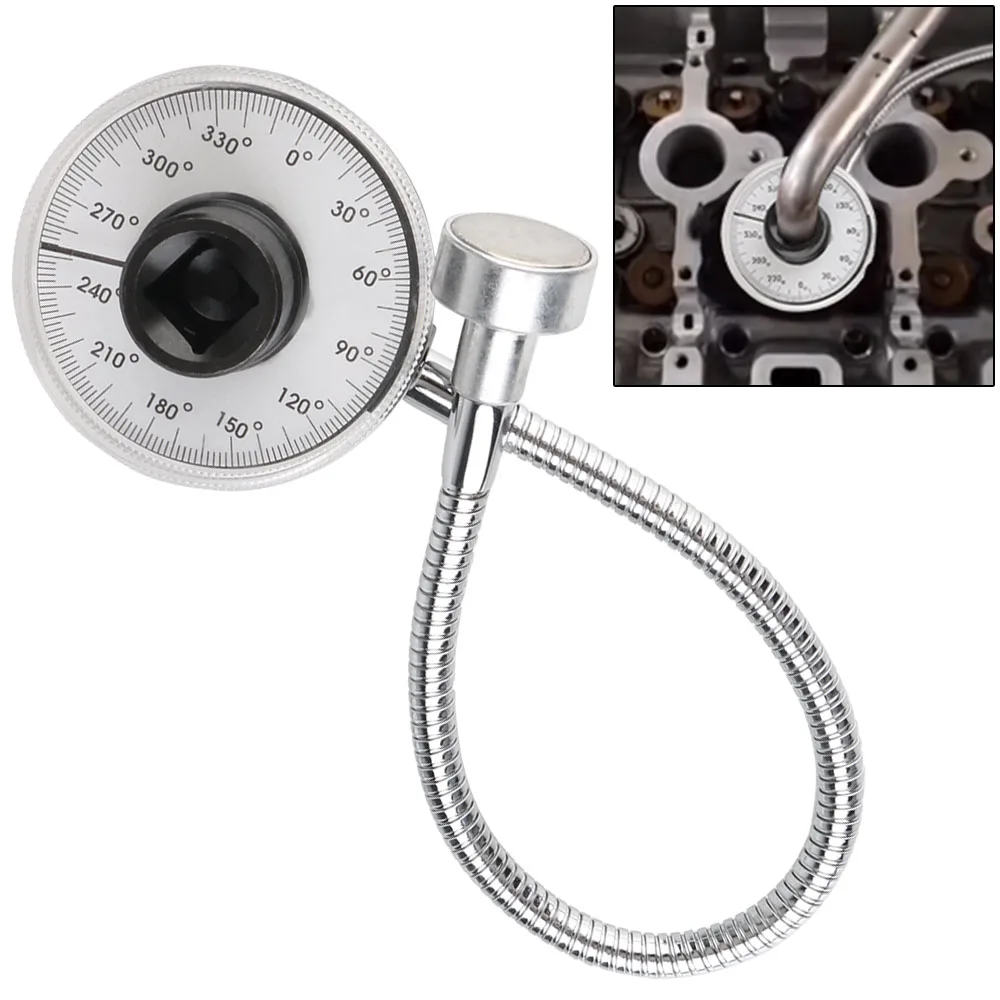 

Динамометрический ключ с обычной шкалой, ручные инструменты, динамометр, калиброванный в градусах, регулируемый угол крутящего момента, 360 градусов