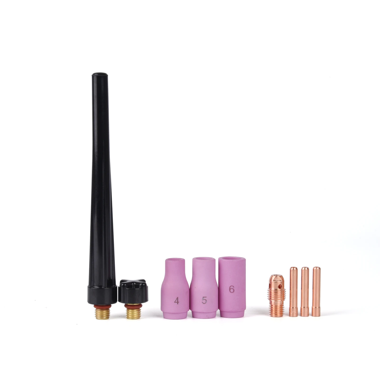 3.8m(12.5ft)/7.6m(25ft)TIG WP9 เชื่อมไฟฉาย Series w/105Z57 Connector สายไฟสีแดงท่อแก๊ส