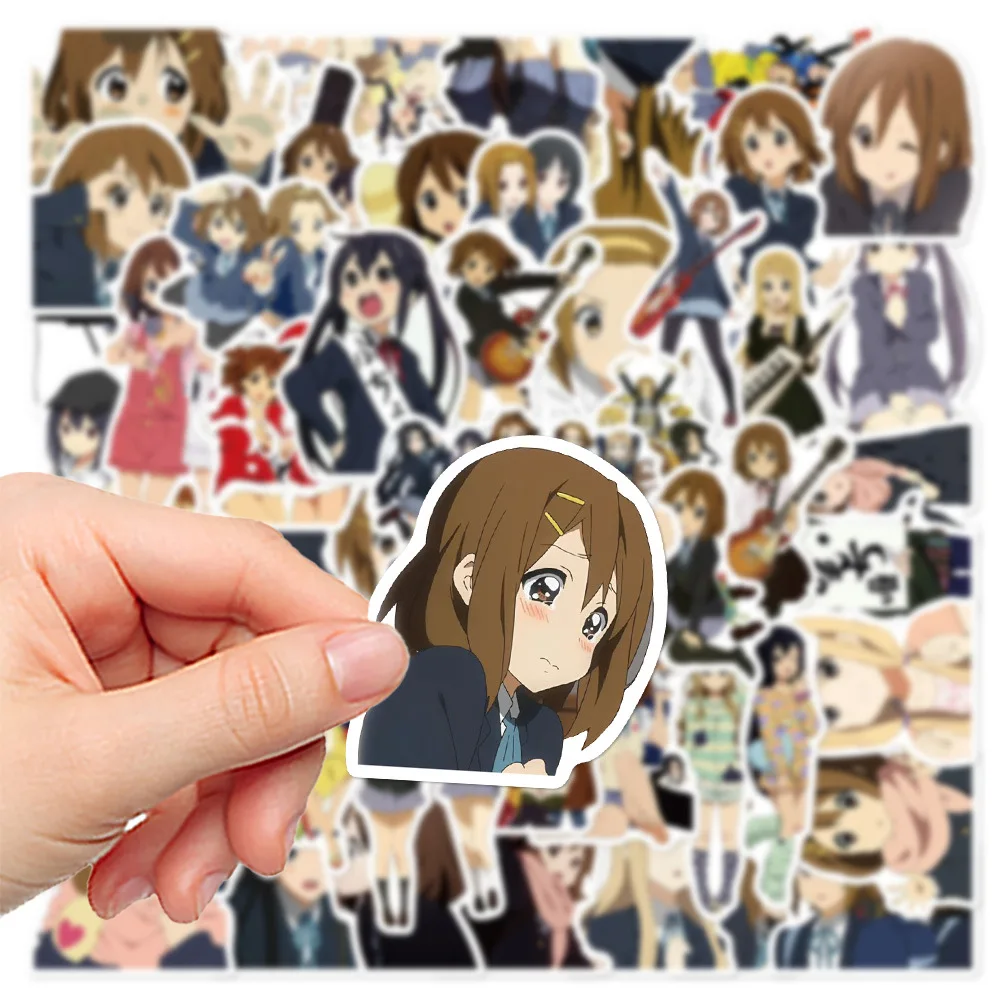 50pcs Cartoon Animation K-ON! Series Graffiti Stickers Suitable for Helmet Desktop Wall Decoration DIY Sticker Pack Wholesale