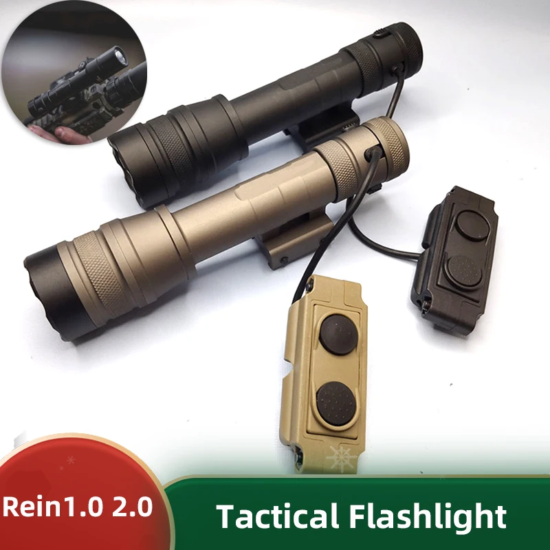 Cloud Defensive REIN 2.0 REIN 1.0 Complete Kit Weapon Light High Lumen1300 With Dual function switches Tactical flashlight