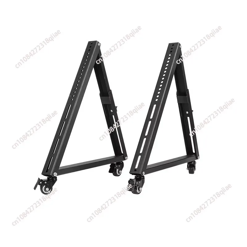 1 Pair Rolling TV Stand, Mobile TV Stand with Wheels for 32-55 Inch LED, LCD, Flat&Curved TVs, Angle Adjustable TV Cart