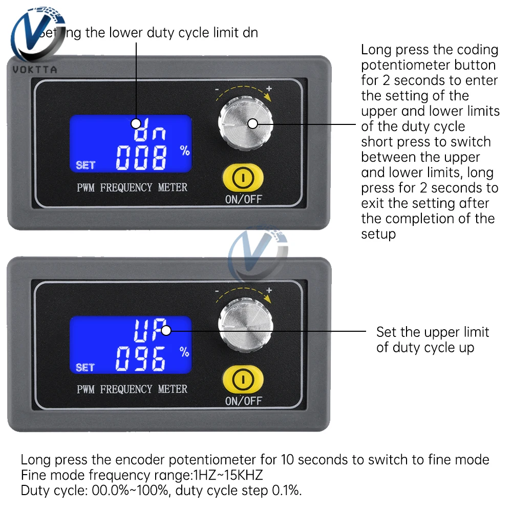 PWM Pulse Frequency Signal Generator LED Display Frequency Duty Cycle Adjustable Module Square Wave Rectangular Signal Generator