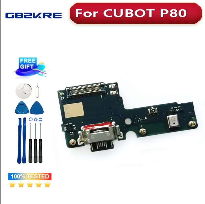 100% New Original For CUBOT P80 Phone USB Charging Dock jack plug connector socket Port USB Port Charging Board