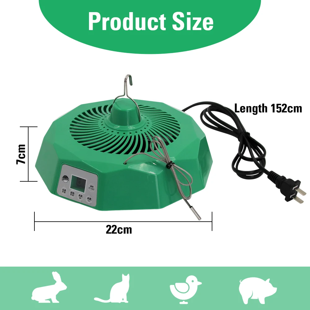 220v pet lâmpada de aquecimento inteligente animal luz quente pet controle temperatura incubadora aves pintinho levantando lâmpada aquecimento