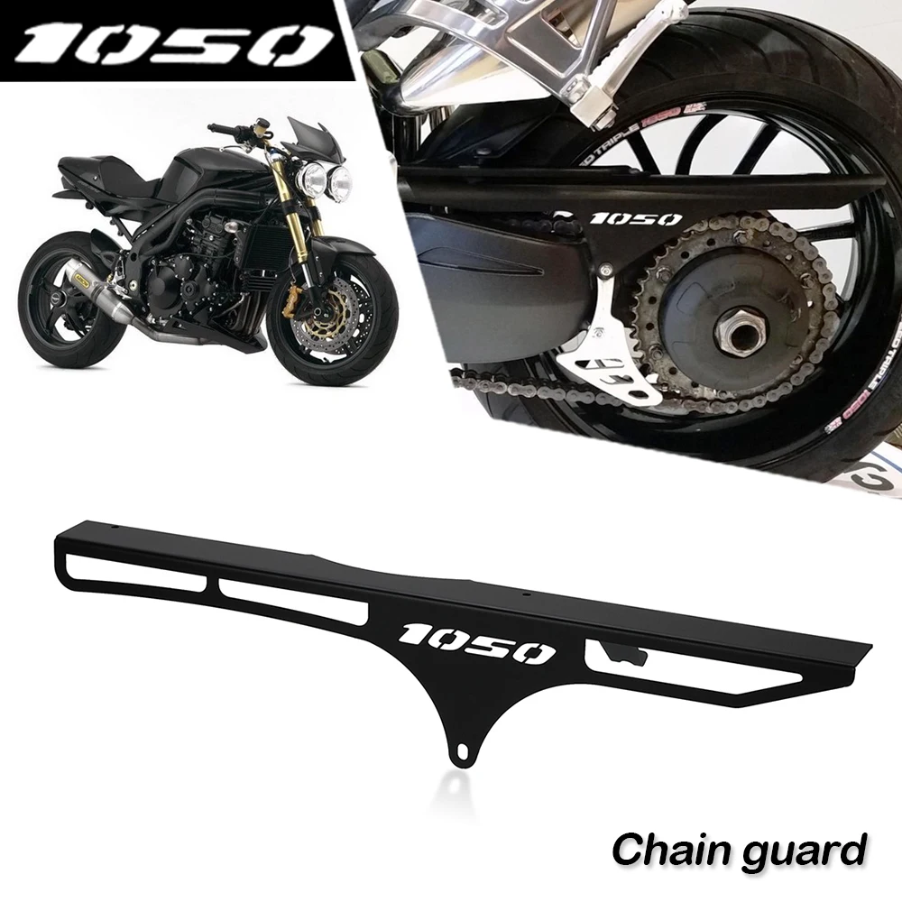 Motorcycle Accessories Rear Chain Guard Cover Protector For Speed Triple 1050 Speedtriple1050 2005 2006 2007 2008 2009 2010