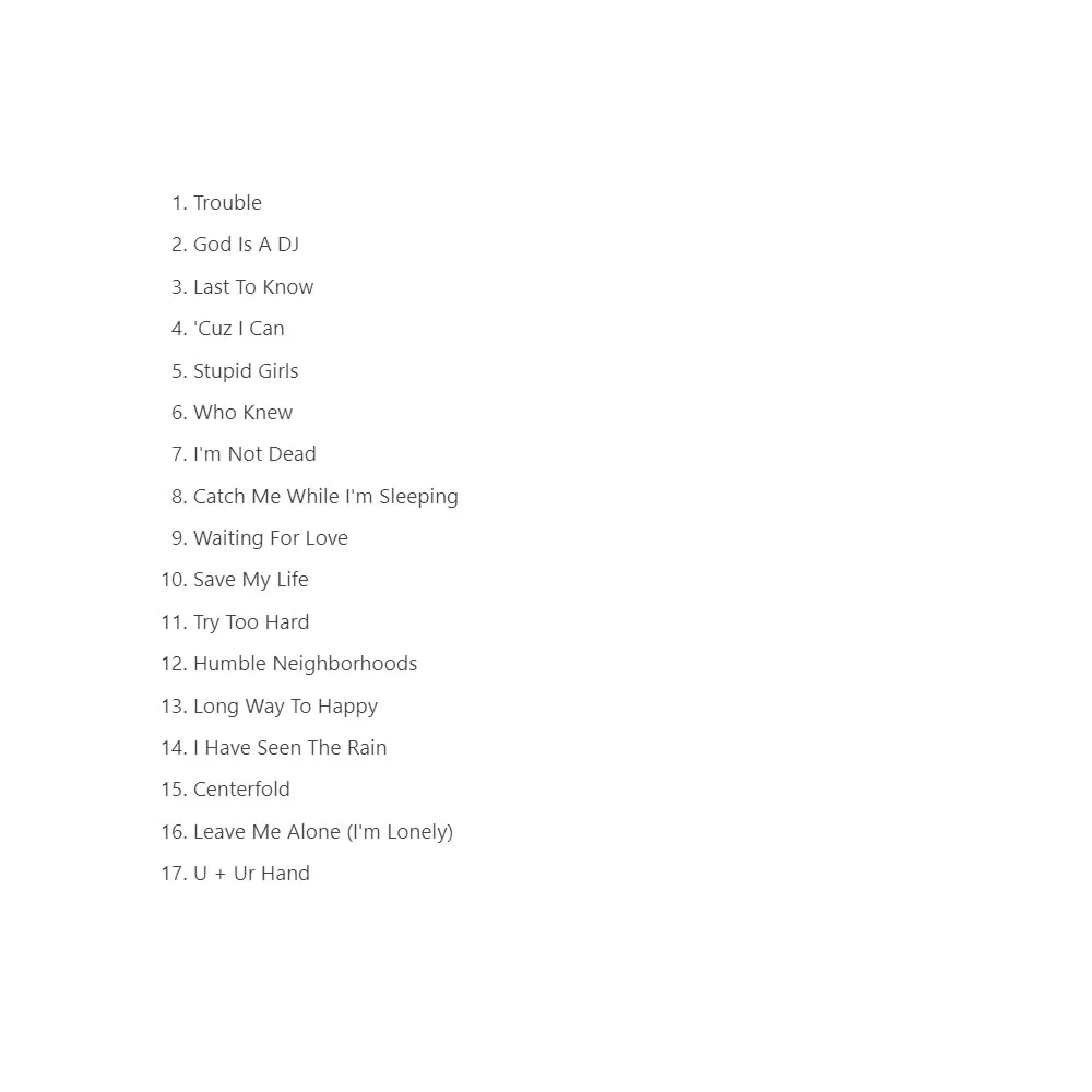 CD PiNK Testez esta obra-prima de Pop Rock e Punk Pop nos anos 2000 emitido em 2006, Pop, Rock, Punk e outros elementos