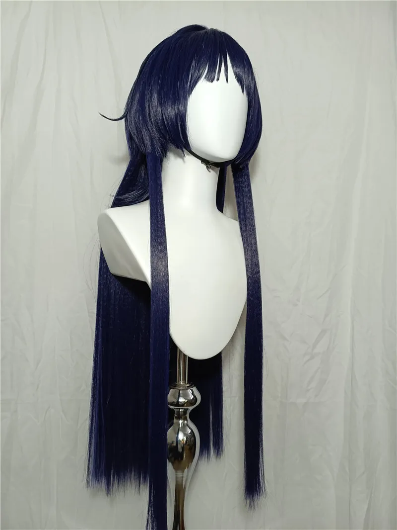 Gestyled Nieuwe Scaramouche Cosplay Pruik Paars Al Gestyled Cos Pruiken Hittebestendige Synthetisch Haar Anime Game Wanderer Cosplay Pruiken