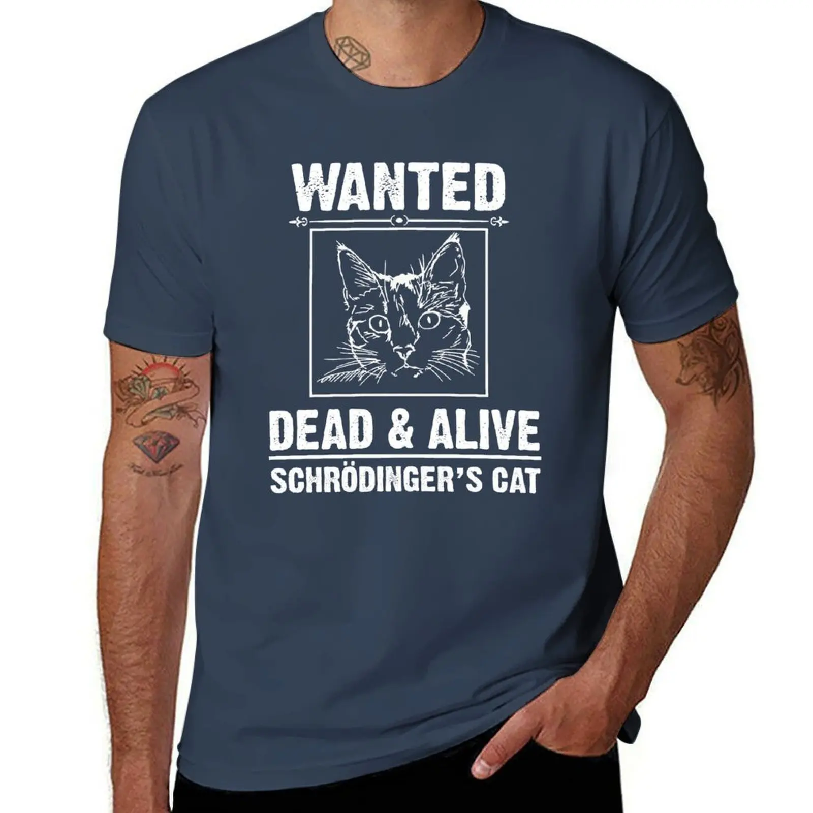 

Schrodinger’s Cat T-Shirt man t shirts graphic t shirt men 100% cotton luxury brand mens graphic t shirts T-Shirt