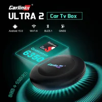 CarlinKit Ultra2 box Android 15,0 SM6350 Tv Box CarPlay inalámbrico Android Auto adaptador inalámbrico compatible con Youtube Netfilx IPTV GNSS