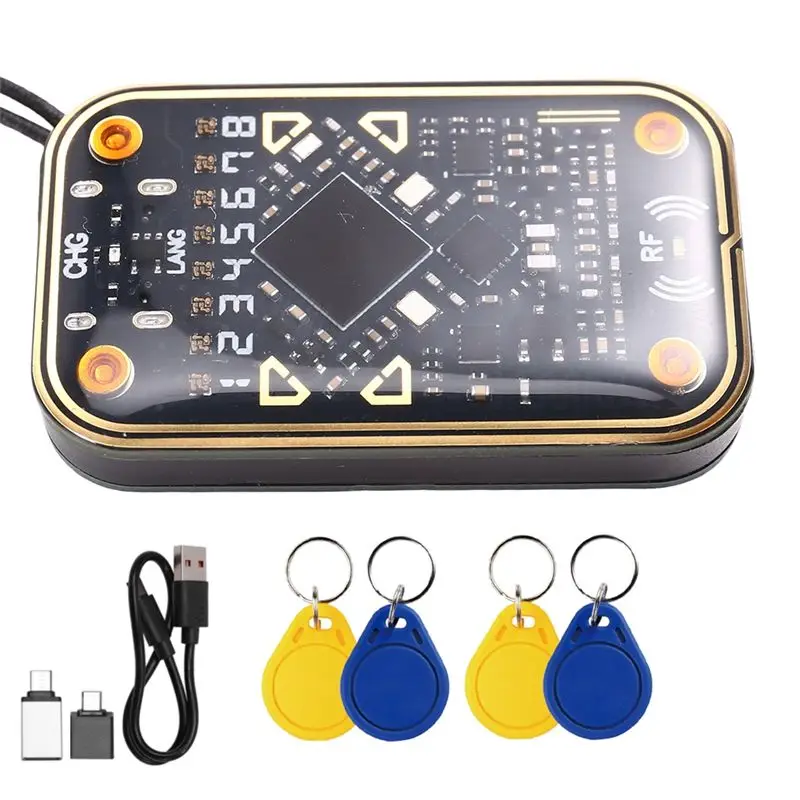 b29c-chameleon-ultra-v20-lecteur-d’echantillons-de-puces-rfid-intelligent-2-porte-cles-cuid-uid-125-khz-1356-mhz-decodeur-et-duplicateur-de-cartes