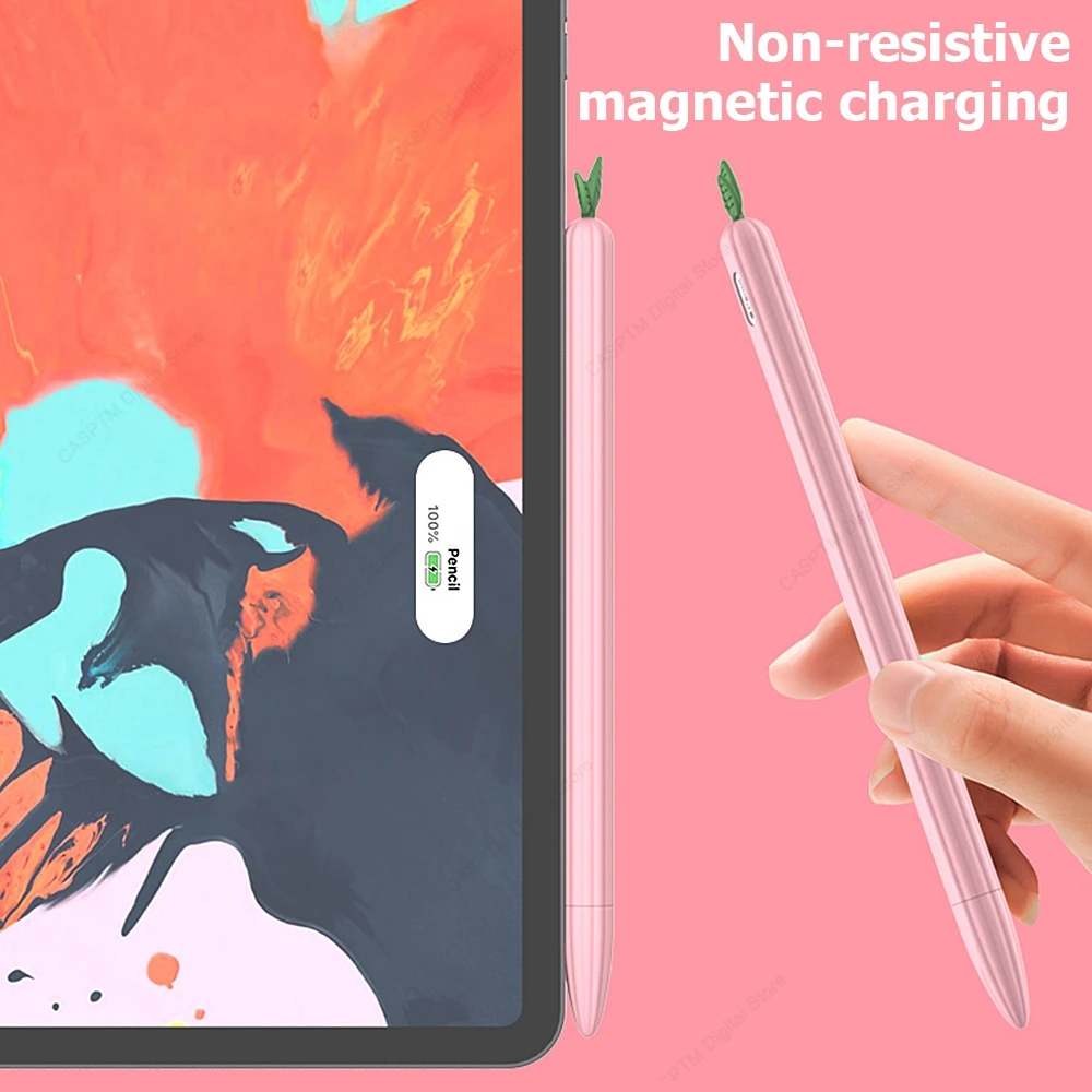 ل أبل قلم رصاص برو حافظة لينة سيليكون حامل قلم غطاء ل أبل قلم رصاص 2 2nd الجيل حالات اللوحي اللمس القلم كوكه