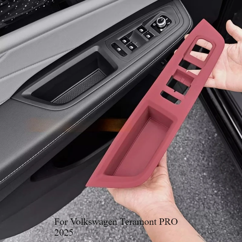 

Для Volkswagen Teramont PRO 2025, силиконовый чехол для переключателя окна двери и защитная пленка для панели переключения передач, аксессуары для интерьера