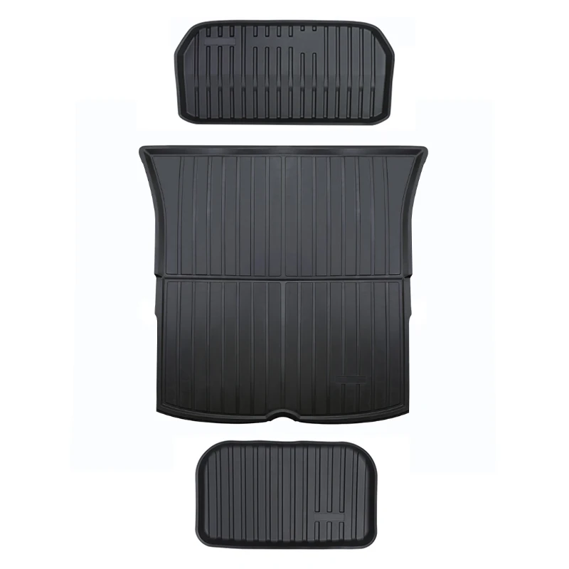 For Tesla Model Y Mats All Weather Cargo Liners Thicken Flexi TPE Boot Mat Trunk Carpet Protector