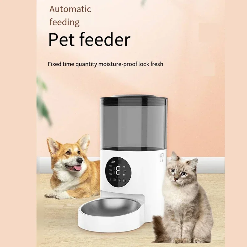 Automatic Pet Feeder Cat and Dog Timed and Quantitative WIFI Automatic Feeder Cat Intelligent Feeding Pet Products 2024 Hot Sale