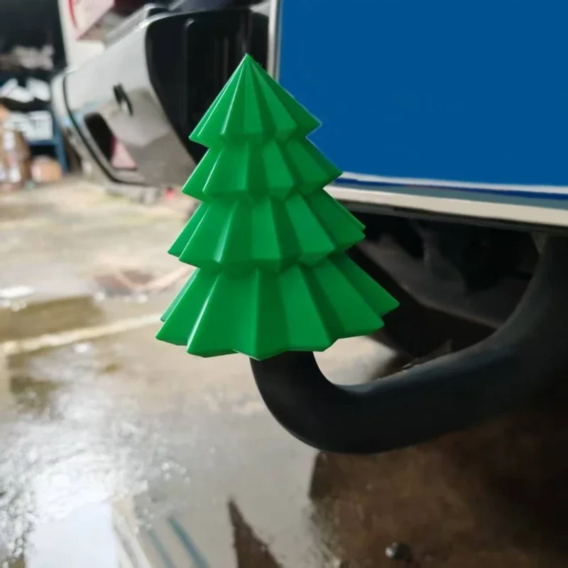 Strong Plastic Trailer Hitch Cover Christmas Themed Decoration Prevents Receiver Corrosion Printed Technology Decors X37F
