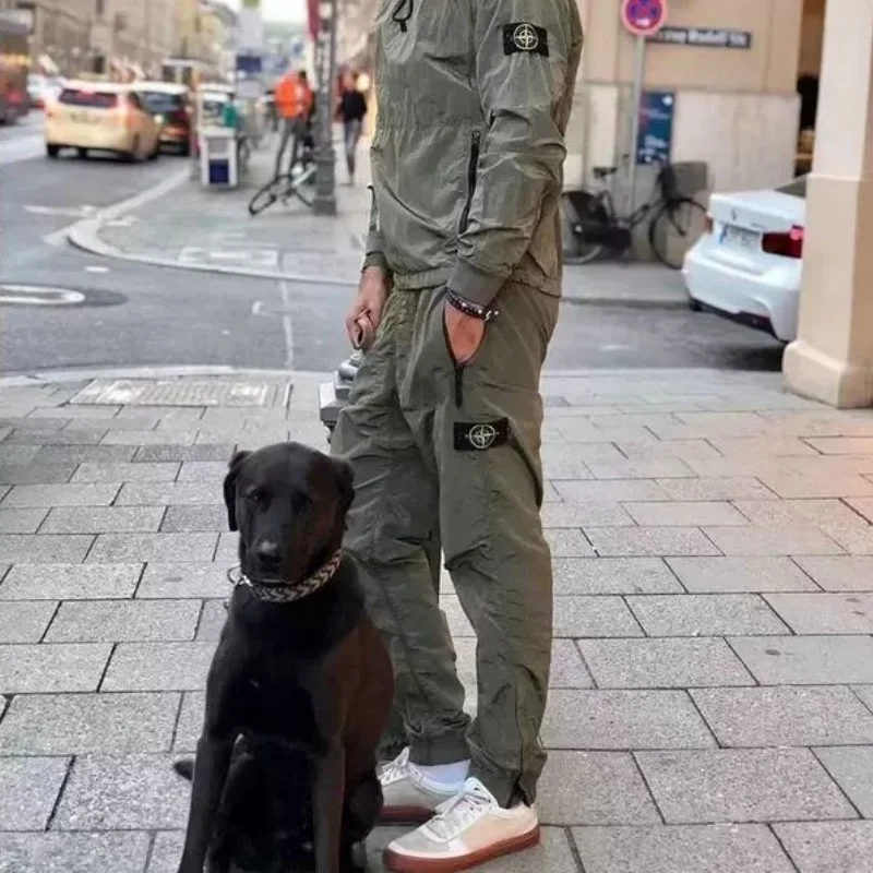 Army green Cargo Pants Ripstop waterprotective men Wear-resistant Training casial and stylish Stone Island pants winter