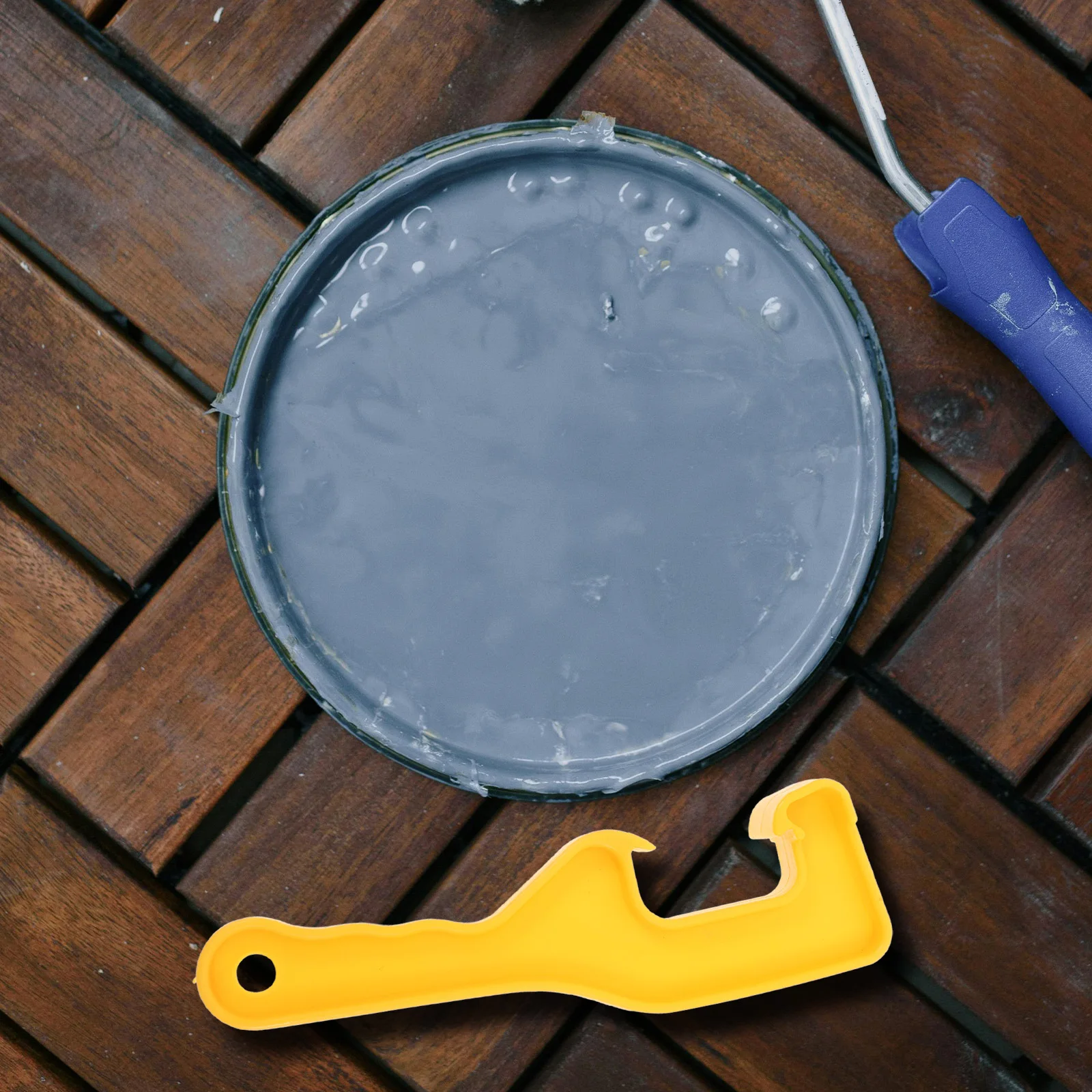 

6pcs Paint Can Opener Tool Heavy Duty Bucket Lid Remover Portable Pail Opener For Plastic Metal Cans Multi Function Wrench