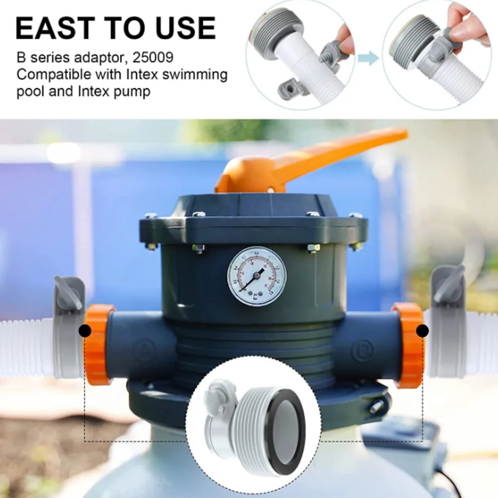 

Hose Adapters Convert Pool Hose Connectors Pool Pump Hose Adapter Water Pipe Adapters Pool Vacuum Hose Pool Drain Connector