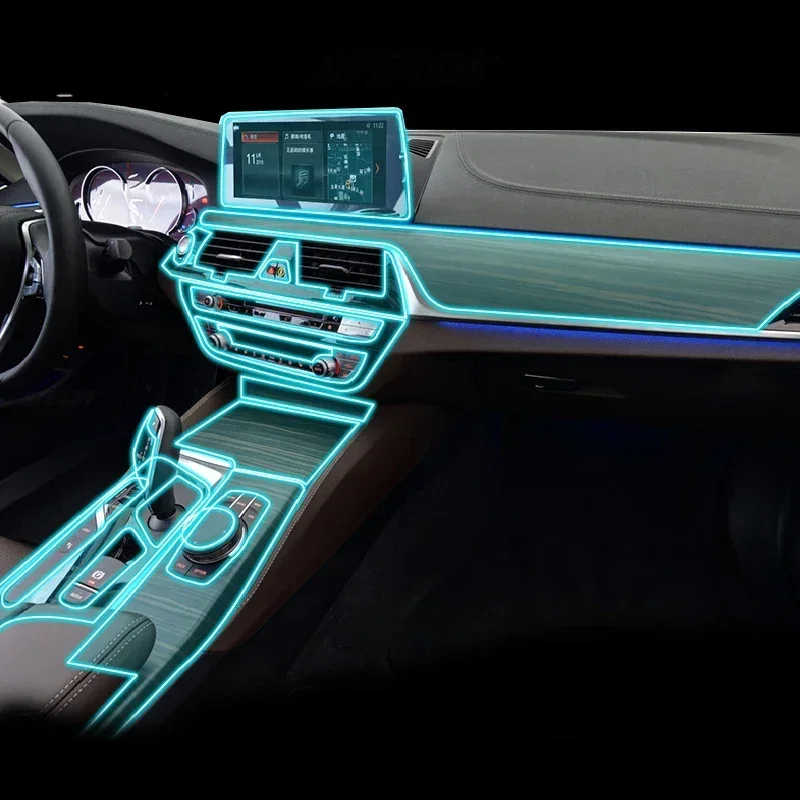 

Для BMW M5 F90 2020 2021 2022, салон автомобиля, центральная консоль, прозрачная защитная пленка из ТПУ, аксессуары для ремонта против царапин, ремонт