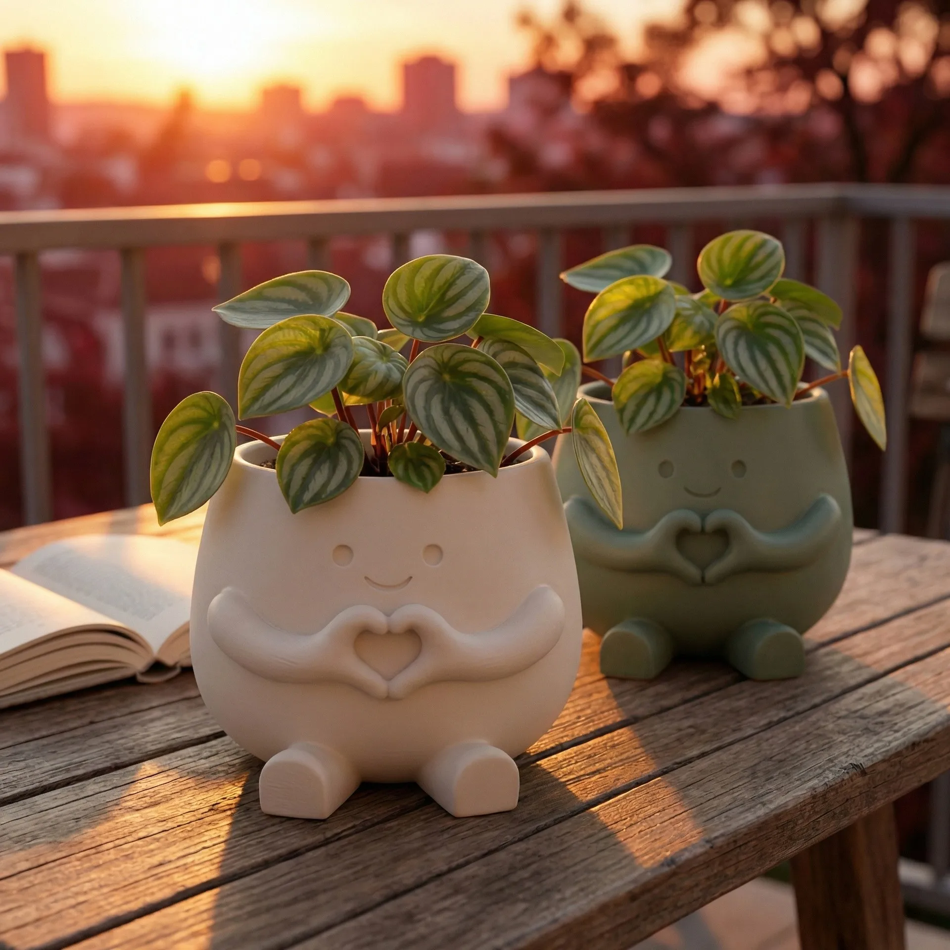 Unique Sitting Chair Face Flower Vase Cute Resin Head Planter Durable Succulent Pots Home Yard Desktop Garden Decoration