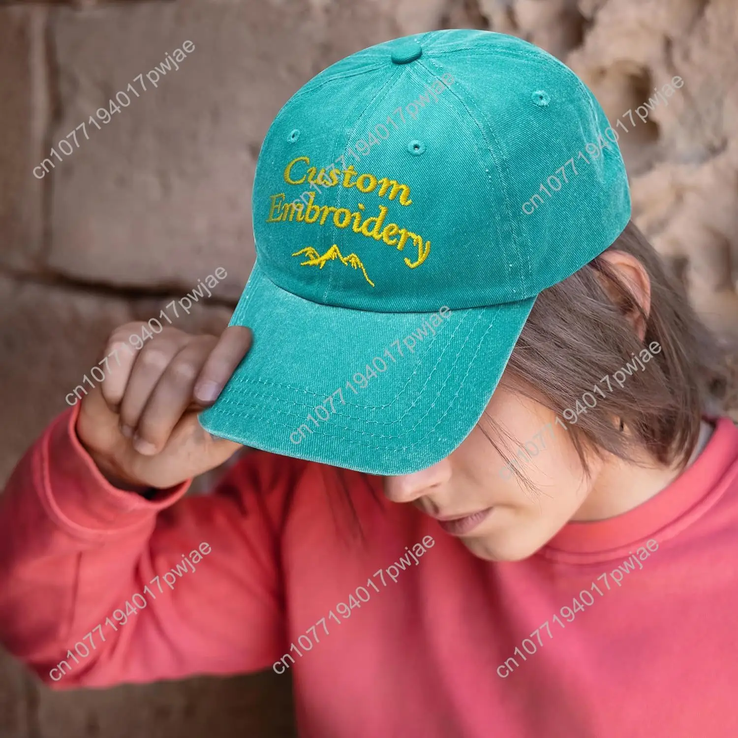 Benutzerdefinierte bestickte Hüte, personalisierte bestickte Baseballkappen. Fügen Sie Ihr Logo ein Textgeschenk für Männer und Frauen hinzu