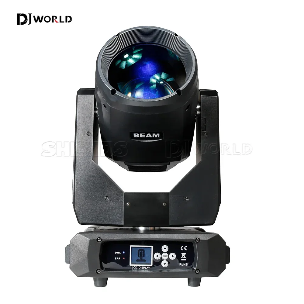 Djworld 17r 350w feixe movendo a cabeça iluminação satge luzes múltiplas cores controle dmx para dj discoteca desempenho casamento boate