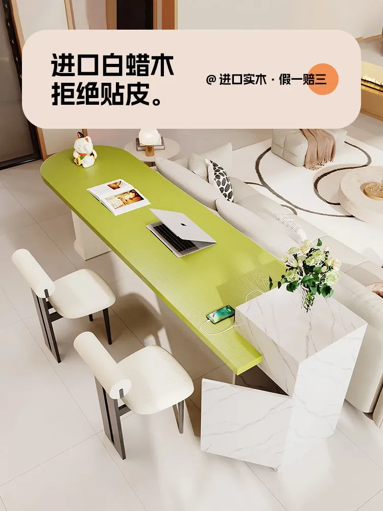 b16 sofa back long table green dopamine cat nest home office computer desk