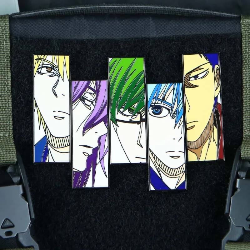 Kuroko's Basketball Metal Patch Kuroko tetsuya kise ryouta midorima Shintaro aomine Daiki murasakibara Atsushi FIGURE