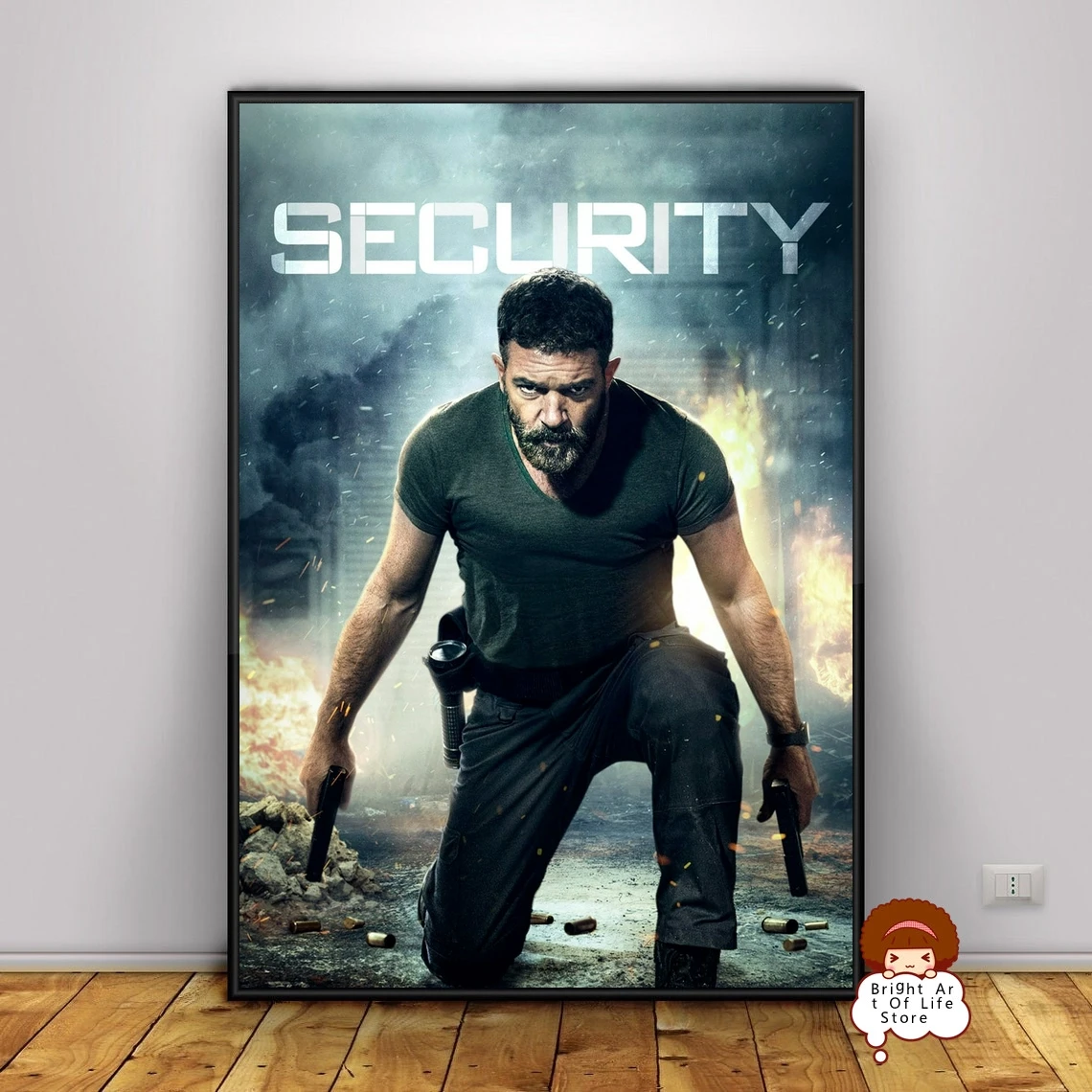 Security (2017) Movie Poster Cover Photo Print Canvas Wall Art Home Decor (Unframed)