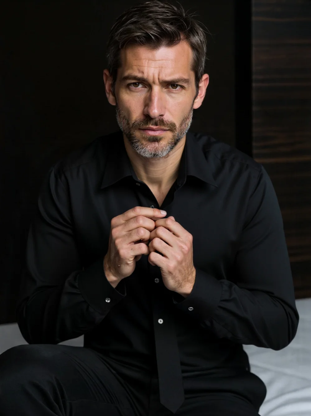 

Рубашка из модального шелкового смесового материала с длинным рукавом, повседневная мужская деловая рубашка, элегантный стиль, приятная для кожи, дышащая, из полиэфирного волокна