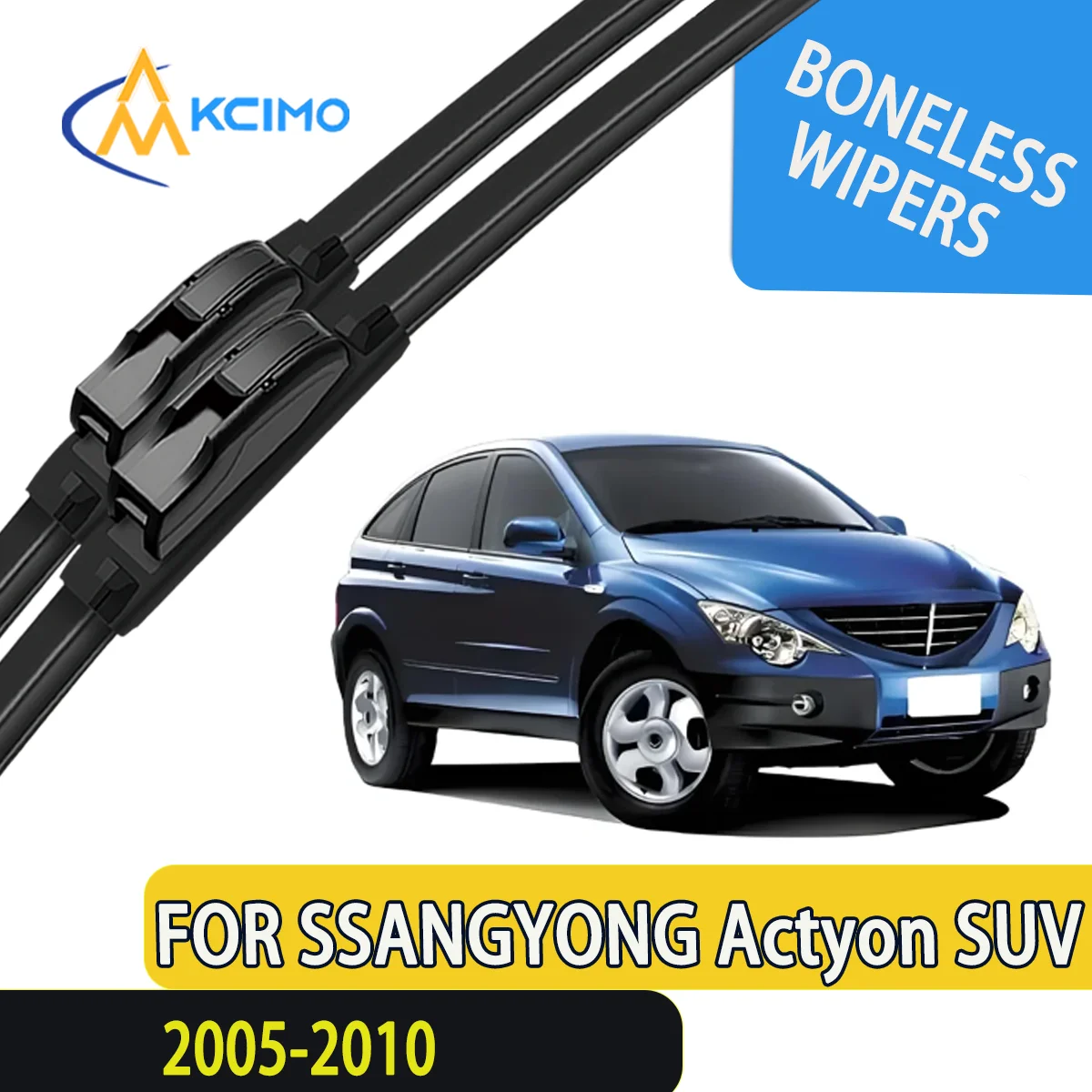 

KCIMO 2PCS New Front Windshield Wiper Blade for SSANGYONG Actyon SUV 2005-2010 Front Windshield Auto Wipers Blade Accessories