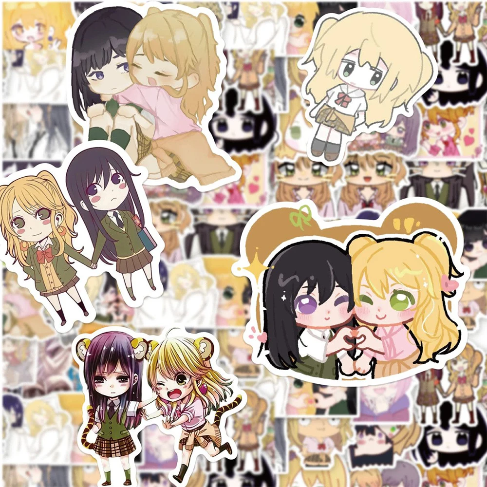 

10/30/59pcs Kawaii Aihara Yuzu Stickers Girls Citrus Anime Sticker Decoration Laptop Scrapbooking Phone Luggage Characters Decal