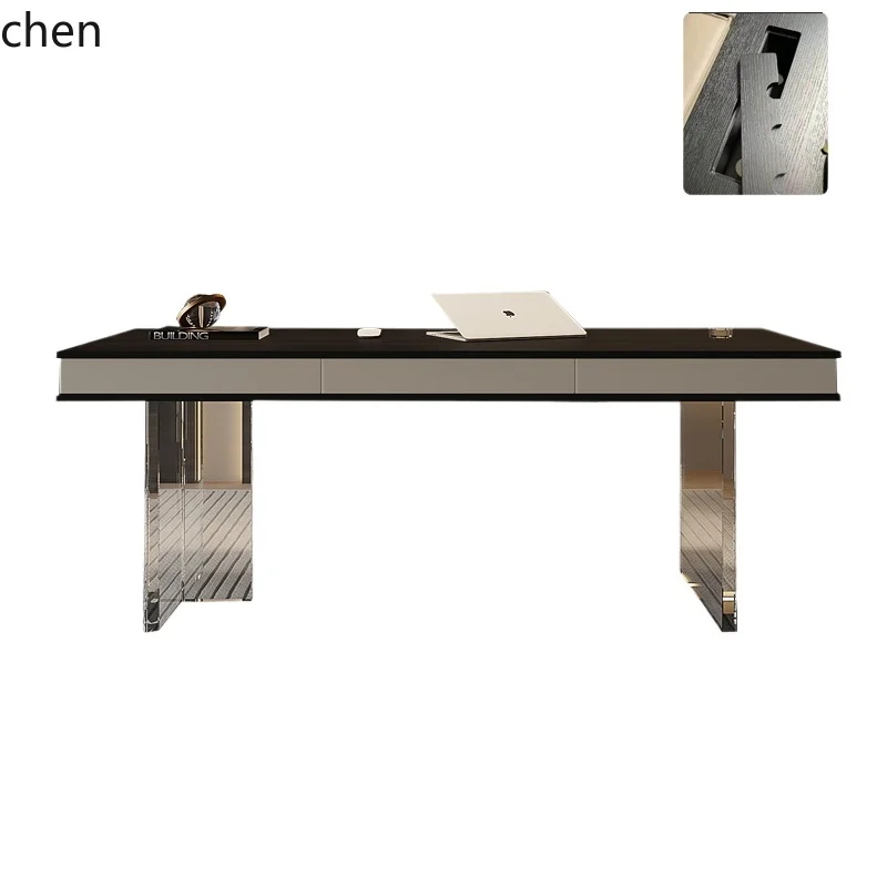 HT  Minimalist Adult Home Living Room Acrylic Suspended Office Computer Desk Ready to ship and purchase with peace of mind