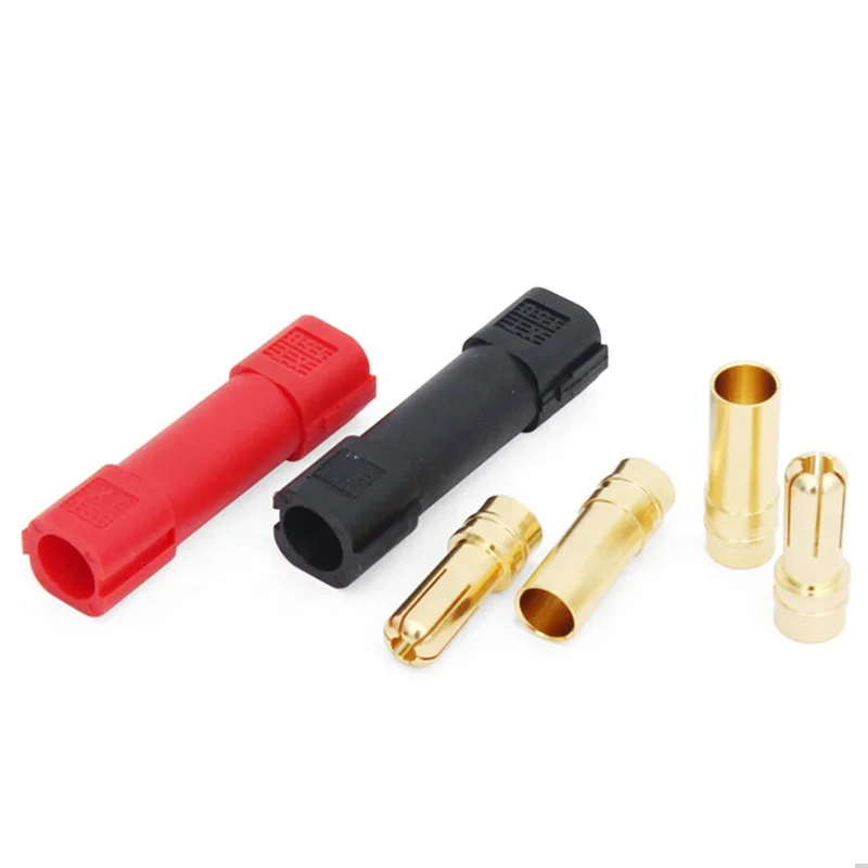 30PCSAmass XT150 6mm Bullet Banana Connector Adapter Gold-Plated High-Rated 120A Brass Male To Female Plug For RC LiPo Battery
