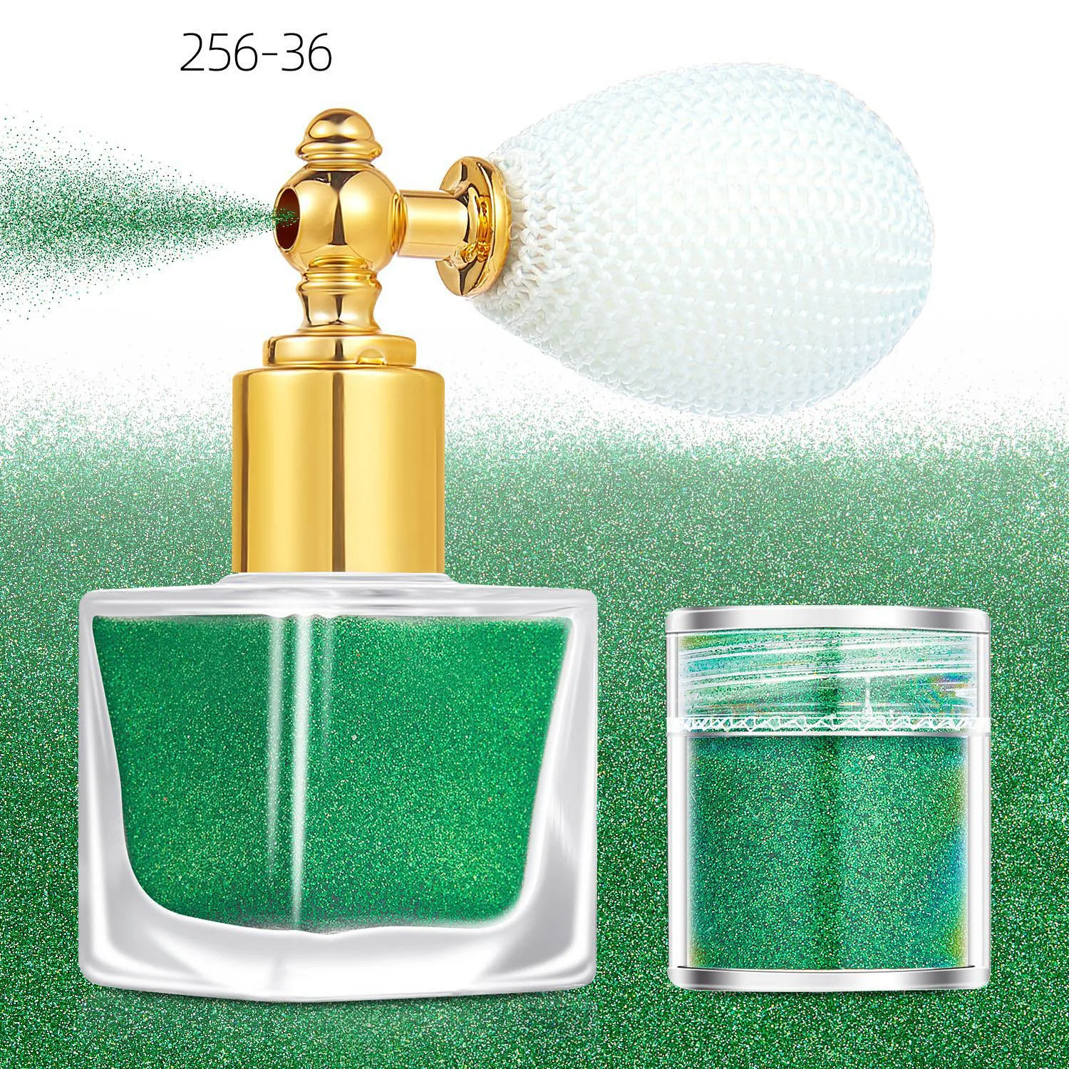 Cruelty-Free Vegan Holographic Glitter Spray Highlighter - Shiny Long-Lasting Face Hair Body Glitter for Party Clothes Decoratio