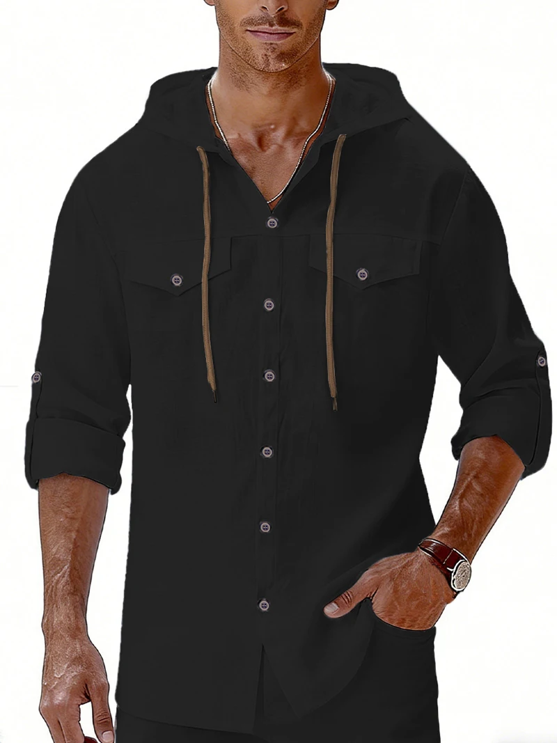 New Spring Summer Men's Hooded - Men'S Fashion Color บทวิจารณ์และราคา