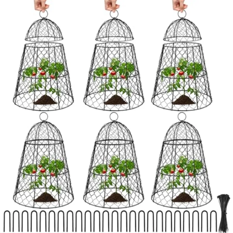 

Pcs Garden Cloches for Plants, Metal Extra Large Chicken Wire Cloche Plant Covers, Garden Netting Plant Protectors from Animals