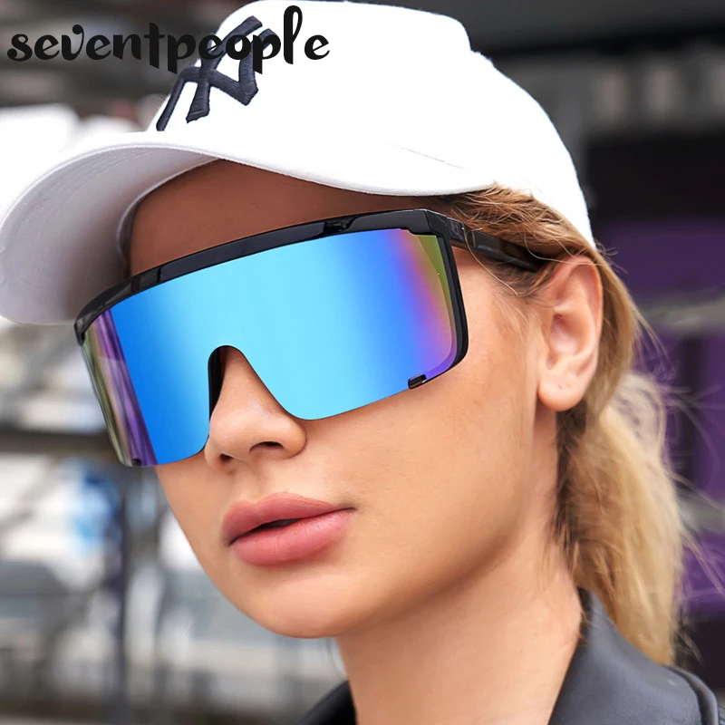 Sports Goggles Women 2022 New Oversized Windproof Sunglasses for Men Fashion Driving Sun Glasses Big Frame Sport Goggle Male