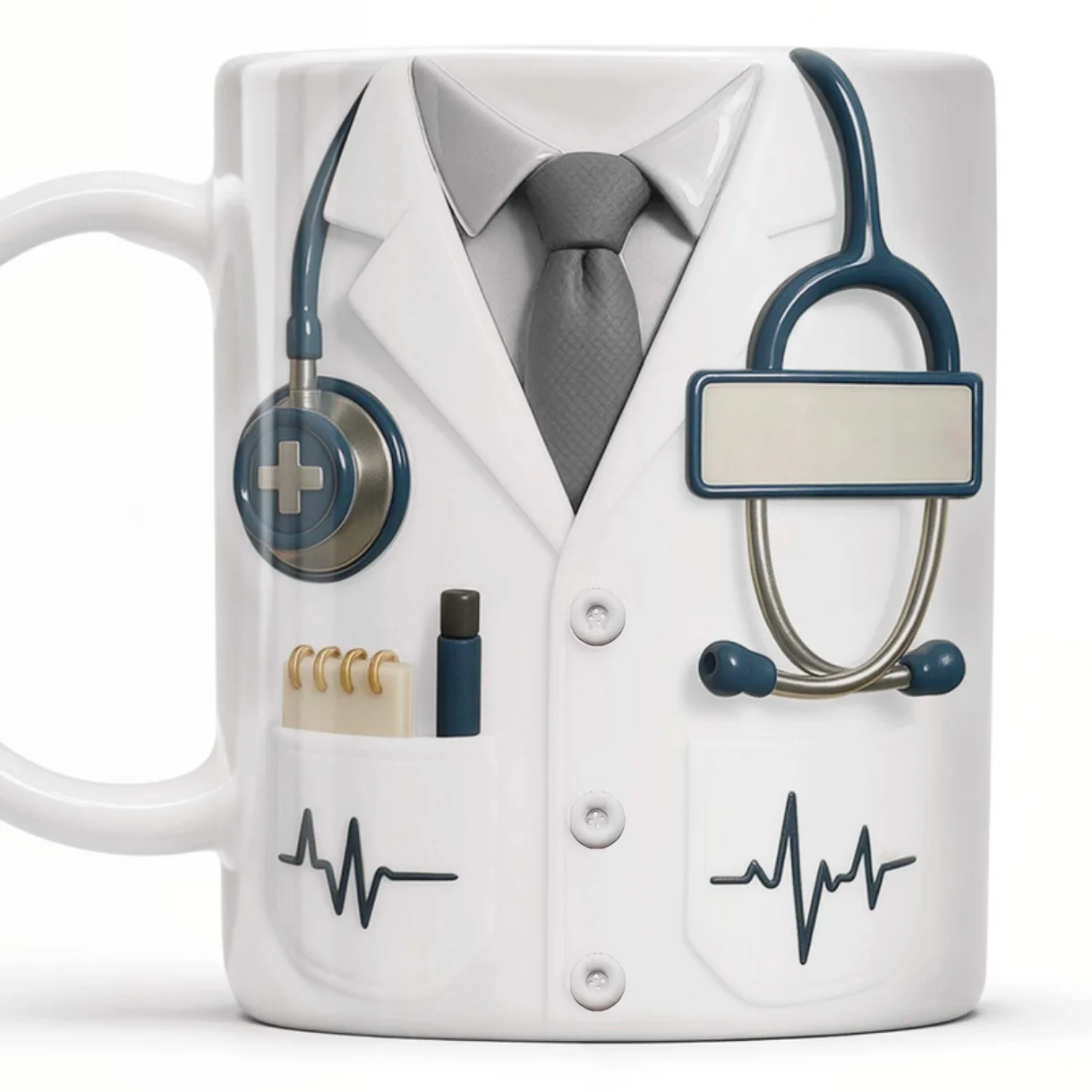 Doctor-themed Ceramic Mugs, Hospital Batch Gift Water Cups, Hospital Conference Cups, Commemorative Coffee Cups
