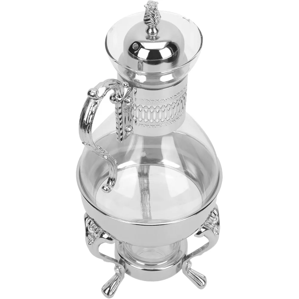 

Heated Coffee Pot Turkish Kettle Water Jug Ceramic Tea Kettle Glass Pitcher Glass with Lid Afternoon Teapot European Style Coffe