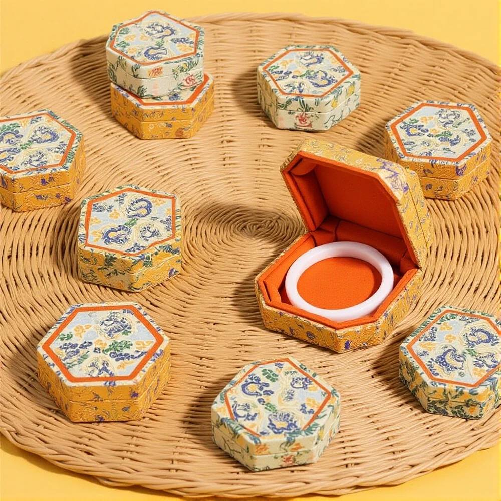 

Упаковочная коробка для браслета, роскошный футляр для культурных игрушек, ретро шкатулка для драгоценностей, антистатический восьмиугольный контейнер для ювелирных изделий для браслета