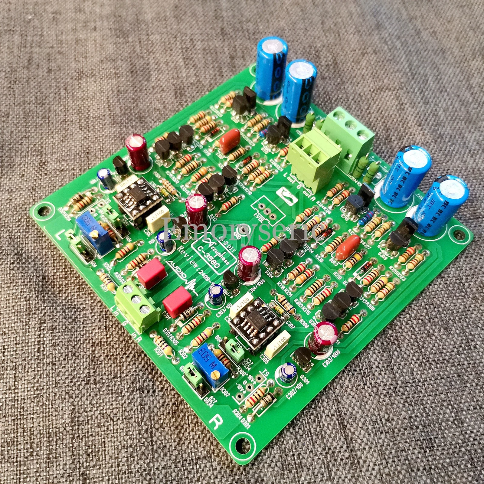 Scheda preamplificatore audiofilo Clone Classe A Accuphase C-3850, HiFi fai da te di fascia alta